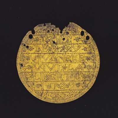 Luna: Vive le Roy, vive Necker, vive la liberté 1789 da French School