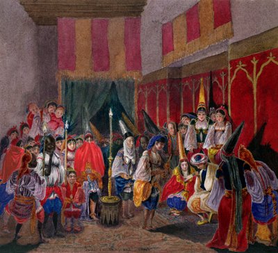 Matrimonio moresco in Algeria, c.1840-45 da French School