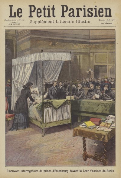 Commovente testimonianza del Principe di Eulenburg in tribunale a Berlino da French School