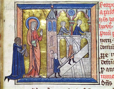 Ms 16261 f.20 Costruzione dell