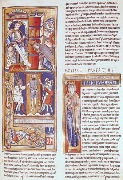 Ms 1 fol.284r Ester e Assuero e l