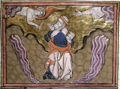 Ms 21 Il profeta Ezechiele, miniatura da una Bibbia Historiale da French School