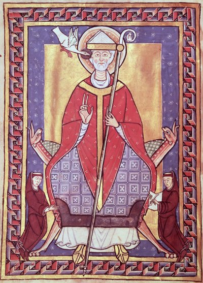 Ms 315 f.1v San Gregorio, da Extrait de ses Oeuvres da French School
