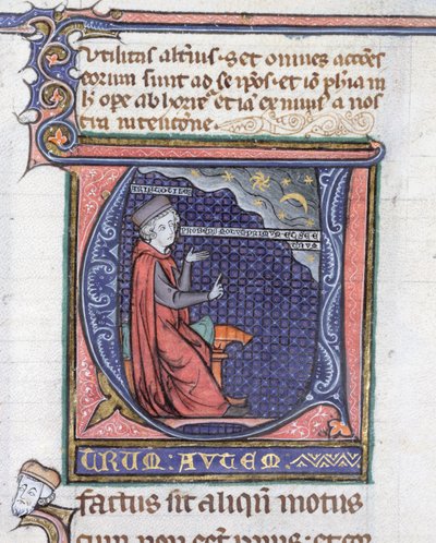Ms 3469 Illustrazione dalla Fisica di Aristotele (384-322 a.C.) da French School