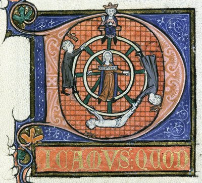 Ms 3469 fol.38 La Ruota della Fortuna, dalla 