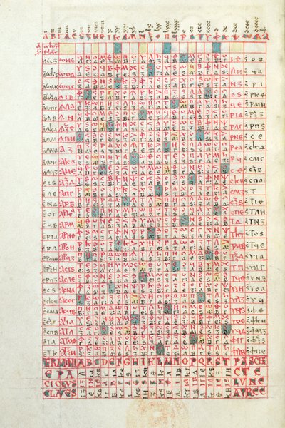 Ms 364 Un Calendario Perpetuo, dal Breviario di Mont-Cassin, fine XI o inizio XII secolo da French School