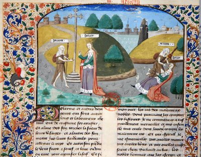 Ms 3878 Povertà e Fortuna, illustrazione da 