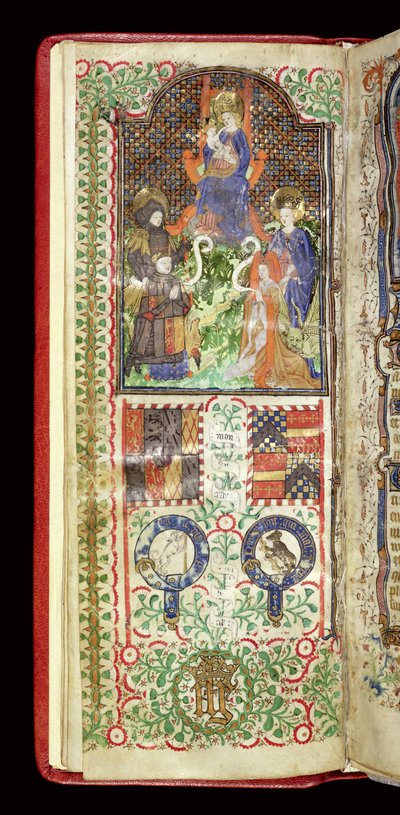 Ms 40-1950, f.7v: Pagina di dedica da un Libro d