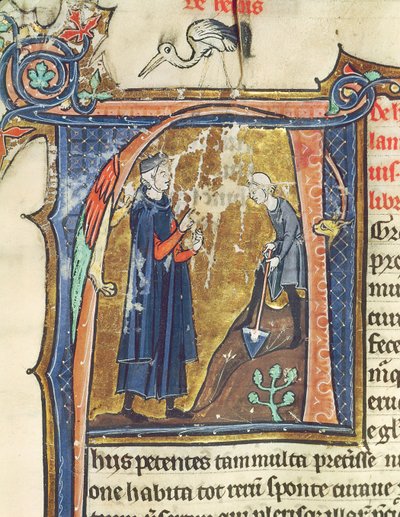 Ms 426 fol.6 Scavare, da Le Miroir de la Nature di Vincent de Beauvais da French School