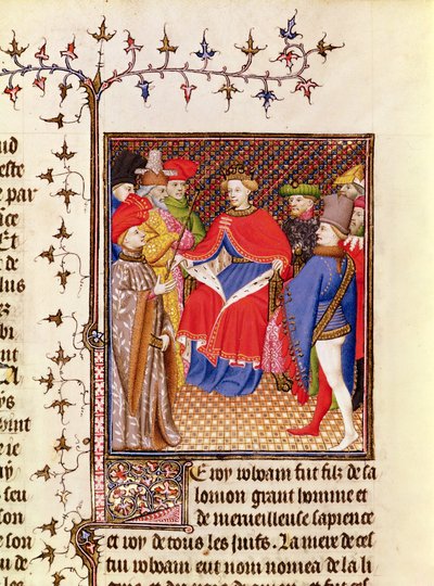 Ms 5193 Fol.52r Rosane risponde agli inviati del popolo, dall