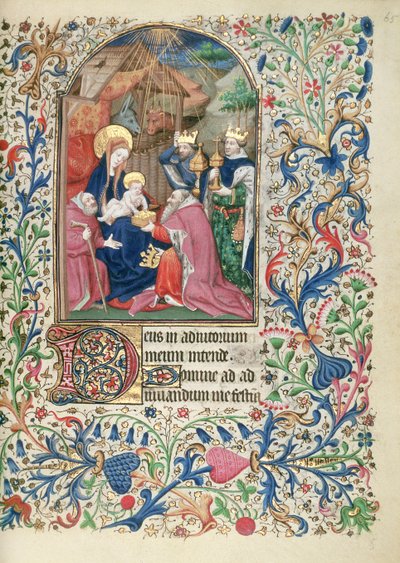 Adorazione dei Magi, da un Libro d