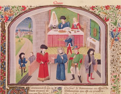 Ms 927 Fol.52v Prodiga, Liberalità e Avidità, da Etica, Politica ed Economia di Aristotele (384-322 a.C.) da French School