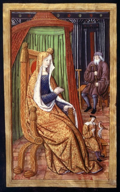 Una nobile donna, dalle Epistole di Ovidio, 1496-1502 da French School
