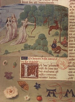 Diana a caccia, dal Livre des Eschecs D
