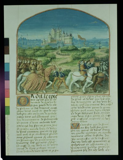 Ms Fr 91 Fol.81v Pagina da La storia di Merlino di Robert de Boron, c.1482-89 da French School