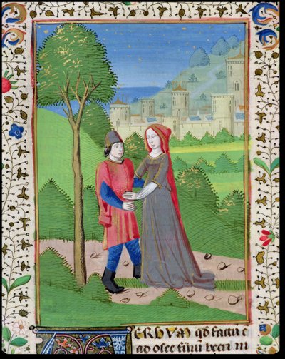 Osea e la prostituta, dalla Bibbia di Giovanni XXII da French School