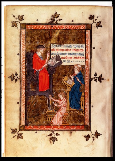Antidoto insegnato dal Canone della Medicina di Avicenna (Ibn Sina), tradotto da Gerard de Cremone c.1320 da French School