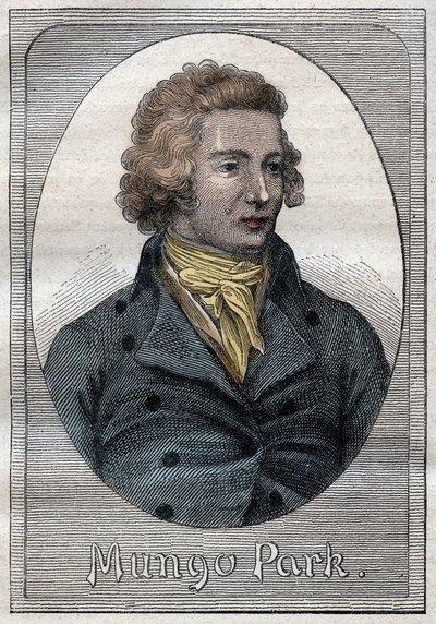 Mungo Park, esploratore scozzese - Ritratto di Mungo Park (1771-1806), esploratore scozzese - illustrazione da 