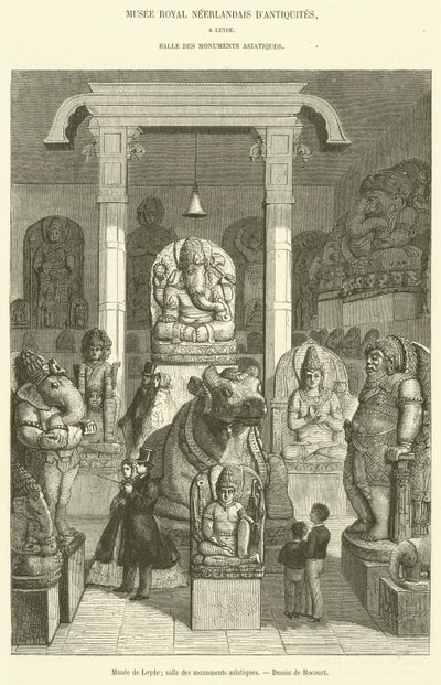 Museo di Leida, sala dei monumenti asiatici da French School