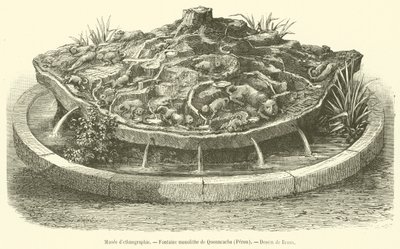 Museo di etnografia, Fontana monolitica di Quonncacha, Perù da French School