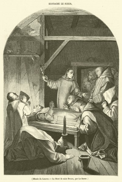 Museo del Louvre, La morte di San Bruno da French School