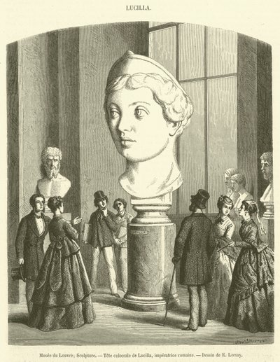 Museo del Louvre, Scultura, Testa colossale di Lucilla, imperatrice romana da French School