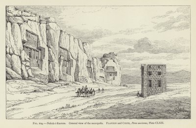 Naksh-i-Rustem, Vista generale della necropoli da French School