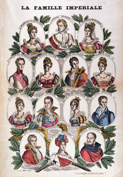 Napoleone Bonaparte e la sua famiglia da French School