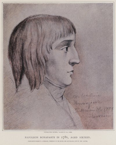 Napoleone Bonaparte nel 1785 da French School