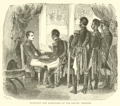 Napoleone e Alessandro al Teatro di Erfurt da French School