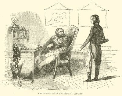 Napoleone e il Presidente Aubry (incisione) da French School
