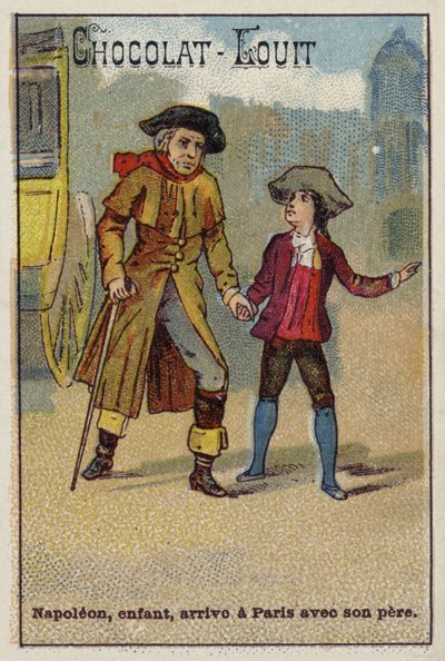 Napoleone arriva a Parigi da bambino con suo padre da French School