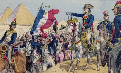 Napoleone alla Battaglia delle Piramidi, Egitto da French School