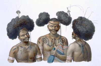 Indigeni della Nuova Guinea, 1826 da French School