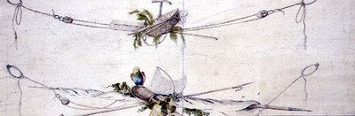 Progetto di cartiglio nautico con un pappagallo, c.1800 da French School