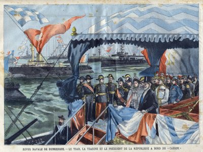 Rassegna navale di Dunkerque: lo zar Nicola II (1868-1918), la zarina Alix d