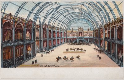 Navata del Grand Palais, Esposizione Universale, Parigi da French School