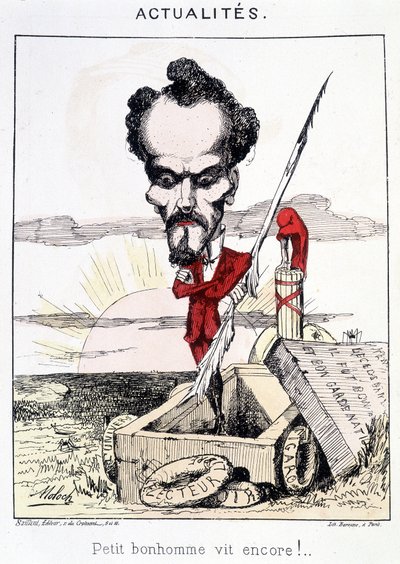 Notizie - Il piccolo bonhomme vive ancora!. Caricatura su Rochefort in una tomba da French School
