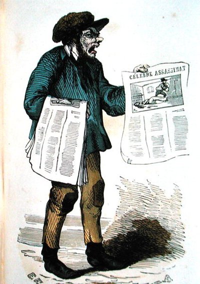 Venditore di giornali da French School