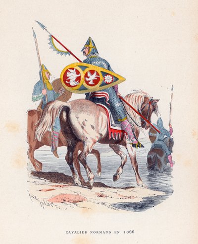 Cavaliere normanno nel 1066 da French School