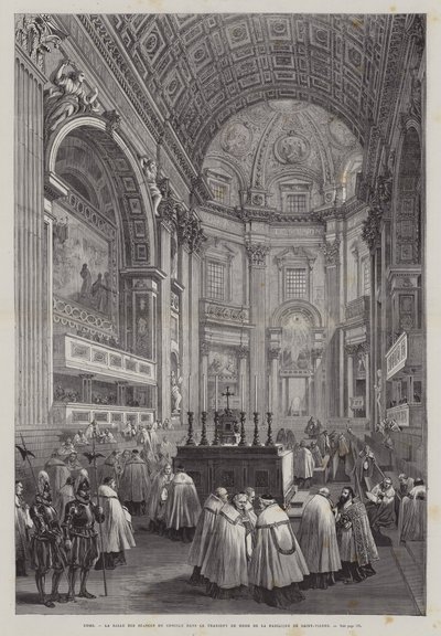 Transetto nord della Basilica di San Pietro, Città del Vaticano, Roma, Italia da French School