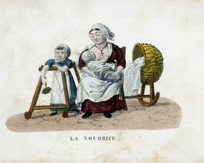 Infermiere - Incisione, inizio XIX secolo da French School