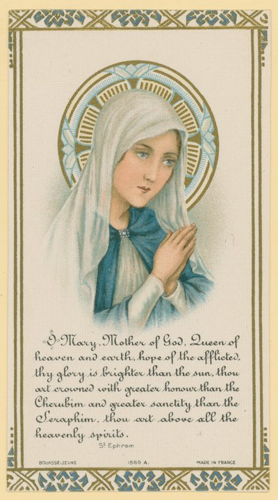 O Maria, Madre di Dio. Estratto degli scritti di San Efrem da French School