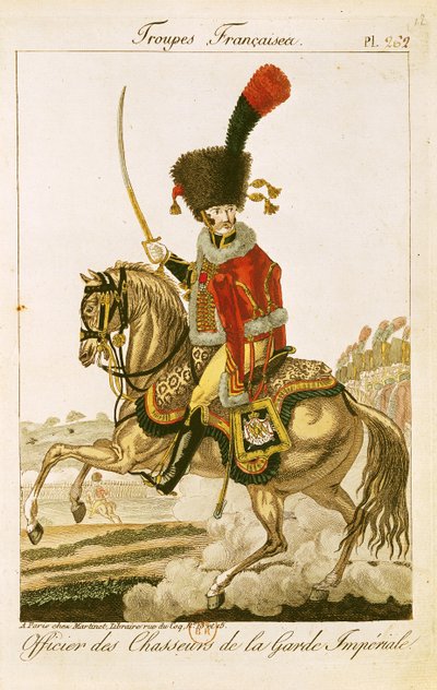 Ufficiale degli Ussari della Guardia Imperiale durante il Primo Impero da French School