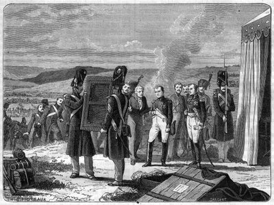 Alla vigilia della battaglia di Borodino, 7 settembre 1812: Napoleone davanti al ritratto del Re di Roma - Il ritratto del Re di Roma Napoleone II porta a Napoleone I la vigilia della battaglia della Moscova (battaglia di Borodino) da French School