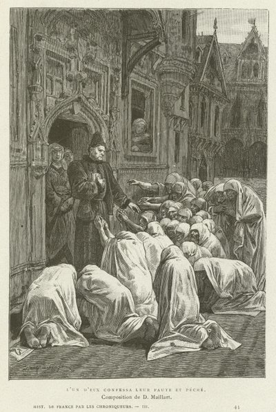 Uno di loro confessò la propria colpa e peccato da French School