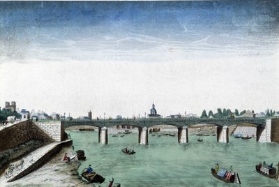 Veduta ottica di Parigi, il Pont d