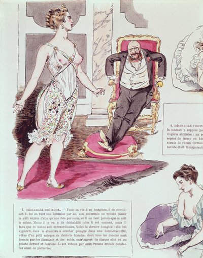 Negligé orgiastico, illustrazione da La Vie Parisienne, c.1870-80 da French School