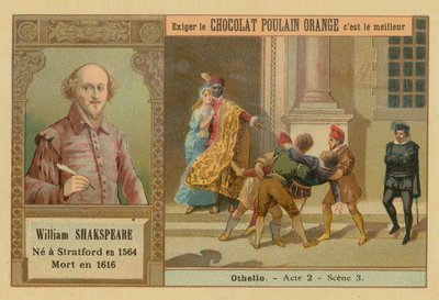 Otello, carta commerciale Chocolat Poulain Orange da French School
