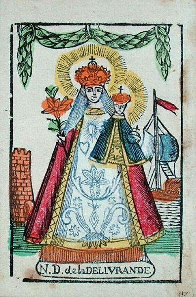Nostra Signora di Delivrande, souvenir di pellegrinaggio, c.1820-30 da French School